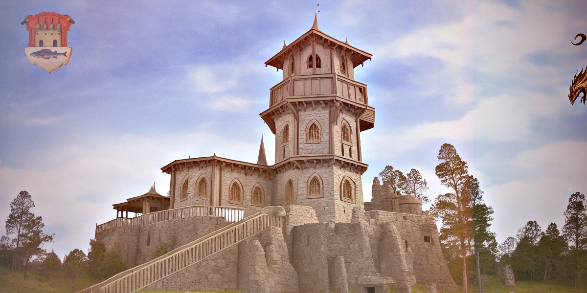 artistic picture of Oulu castle